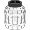 Brudsikker, multifunktionel krukke med sort låg, 3L ['krukker til konservering', ' krukke', ' krukke til agurker', ' til likører', ' 3 l krukke', ' krukke med certifikat', ' brudsikker krukke', ' universel krukke', ' multifunktionel krukke', ' krukke til konservering', ' plastik krukke', ' krukke af plast']