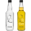 Flaske 500 ml med skruelåg, tryk "Cytrynówka", 1 stk. ['flaske til krydderlikør', ' vandflaske', ' flaske med tryk', ' glasflaske', ' flaske til likør', ' citronlikør', ' opskrift på citronlikør', ' hjemmelavet citronlikør', ' flaske til alkohol', ' dekorativ flaske', ' vodkaflasker', ' flasker til hjemmebrændt', ' glasflaske 500 ml', ' bryllupsflasker']
