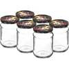 Glas TO Kvart 250 ml med låg fi 66 - 6 stk ['glas med låg', ' twist-off glas', ' til marmelade', ' til syltetøj', ' til kompot', ' til konservering', ' til salater', ' dekorative låg']