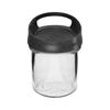Glasbeholder 350 ml, med låg til ophængning ['glasbeholder', ' beholder', ' glasbeholder med låg', ' glasbeholder til ophængning', ' låg med håndtag', ' beholder til ophængning', ' krydderibeholdere', ' beholder til tørvarer', ' glasbeholder 350 ml']