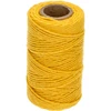 Gul bomuldssnor 2 mm/55 m/100 g ['bomuldssnor', ' bomuldssnor', ' snor til sarte planter', ' naturlig snor', ' økosnor', ' snor til makrame', ' snor til binding', ' snor til håndværk', ' snor til stramning', ' gul snor', ' gul snor']