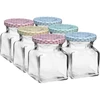 Krukke TO 120 ml Fire hjørner fi 53 låg - 6 stk. ['krukker', ' små krukker', ' lille krukke', ' glas krukke', ' glas krukker', ' krukke med låg', ' krukker til konservering', ' krukke til konservering', ' krukker til konservering', ' krukker til krydderier', ' krukke til marmelade', ' krukke til syltetøj', ' krukke til honning', ' lille krukke til honning']