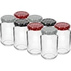 Krukke TO 190ml med farvet låg fi 53 - 8 stk. ['krukker', ' små krukker', ' lille krukke', ' glas krukke', ' glas krukker', ' krukke med låg', ' krukker til konservering', ' krukke til konservering', ' krukker til konservering', ' krukker til krydderier', ' krukke til marmelade', ' krukke til syltetøj', ' krukke til honning', ' små krukker TO 190 ml']