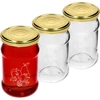 Krukke TO 300ml med tryk - mix af frugter og låg fi66/4 - 3 stk. ['krukker med tryk', ' dekorative krukker', ' krukker med låg', ' krukker til konservering', ' elegante krukker', ' krukker til marmelade', ' krukke med tryk', ' krukke med grafik', ' krukker til konservering', ' krukker til spisekammeret', ' krukke TO', ' krukke twist-off']