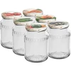 Krukke TO 720 ml med farvet låg fi 82/6 - 6 stk. ['sæt af krukker', ' krukker til marmelade', ' krukke til konservering', ' krukke til konservering', ' krukker med låg', ' krukker fi 82', ' krukker med farvede låg', ' krukker til konservering', ' krukker til henkogning', ' krukker til kød', ' krukkesæt', ' krukker til pasteurisering', ' kød i krukke']