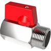 Kugleventil til opsamlingsbeholdere - 1/2" - 1 stk. ['tilbehør til destillator', ' destillationsapparatdel', ' til opsamlingsbeholdere', ' ventil med håndtag', ' opsamlingsbeholderdel', ' modulær destillator']