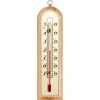 Rumtermometer med gylden skala (-10°C til +50°C) 16cm ['indendørs termometer', ' rumtermometer', ' termometer til indendørs brug', ' hjemmetermometer', ' termometer', ' trærumtermometer', ' termometer med læsbar skala', ' termometer med gylden skala', ' termometer til ophængning', ' lille termometer']