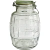 Tøndeformet 2,1 L sylteglas med klips ['stort sylteglas', ' stort sylteglas', ' stort glas', ' stort opbevaringsglas', ' stor glaskrukke', ' glas til syltning', ' krukke til kosmetik', ' glas til kosmetik', ' glas til agurker', ' glas til agurker', ' glas til peberfrugter']