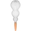Tredobbelt vandingskugle (trekammer), gennemsigtig klar, med keramisk fod, 600 ml - 13 