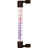 Udendørs termometer brun (-50°C til +50°C) 18cm ['udendørs termometer', ' termometer', ' vinduestermometer', ' termometer med læsbar skala', ' termometer af plast', ' termometer til vindue', ' termometer til altan', ' tosidet termometer', ' selvklæbende termometer']