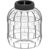 Uknuselig, multifunktionel krukke med sort låg, 5L ['krukker til konservering', ' krukke', ' krukke til agurker', ' til likører', ' krukke 5l', ' krukke med certifikat', ' uknuselig krukke', ' universel krukke', ' multifunktionel krukke', ' krukke til konservering', ' plastik krukke', ' let krukke']