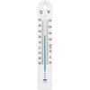 Universel termometer (-30 til +50°C), 17 cm, hvid ['termometer', ' universel termometer', ' termometer af plast', ' termometer med læsbar skala', ' termometer med dobbelt skala i °C og °F', ' termometer til rum med høj luftfugtighed', ' udendørs termometer til -30°C', ' fugtbestandigt termometer', ' hvidt termometer', ' solidt termometer']