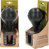 Vandingskugle til planter, sort mat med keramisk fod (i pakke) 400 ml - 12 
