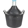 Vinballon 10 L i plastikkurv ['gås', ' vinflaske', ' vinballon', ' til øl', ' til gæring', ' hjemmevin', ' glasvinballon', ' til likører', ' til mjød']