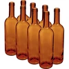 Vinflaske 0,75 L brun - pakke med 8 stk. ['flaske 750ml', ' vinflaske', ' flaske til vin', ' flasker til vin', ' brugte vinflasker', ' glasflaske', ' flaske til kork', ' flasker 0', '7', ' brune vinflasker']