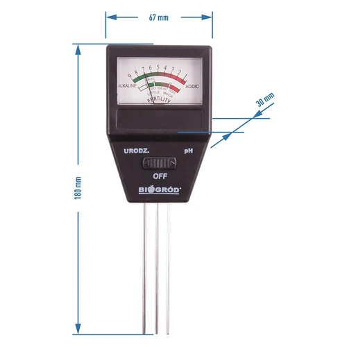 2-i-1 jordtester - pH, jordens frugtbarhed - 9