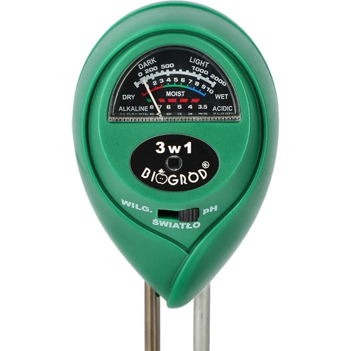 3-i-1 jordtester - pH, fugtighed, sollys - 2