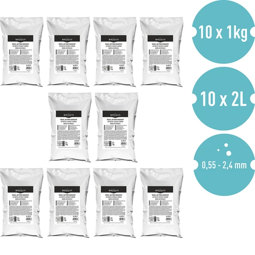 Aktivt kokoskul 1 kg x 10 - sæt - 2