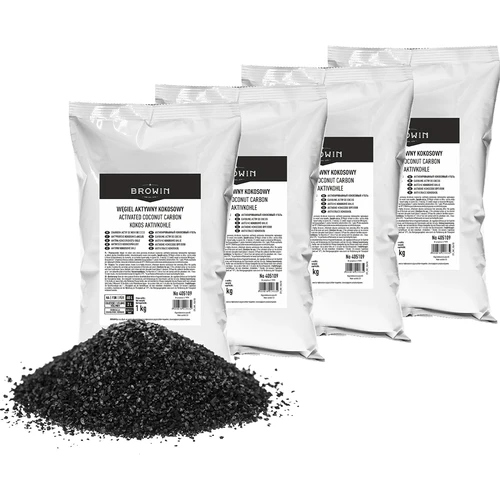 Aktivt kokoskul 1 kg x 4 - sæt