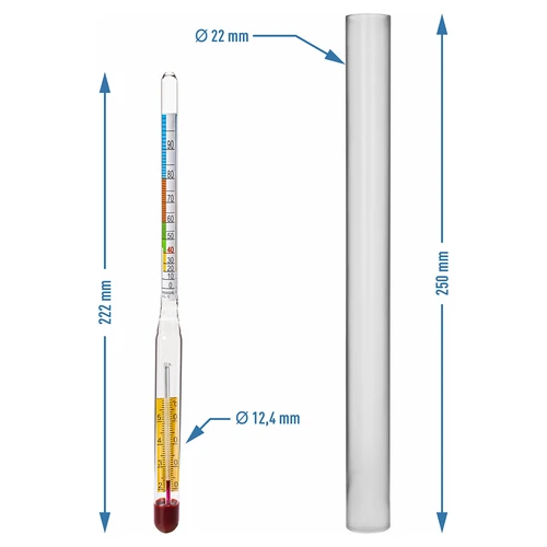 Alkoholmeter med termometer - 3
