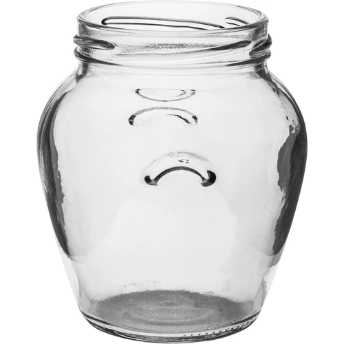 Amfora krukke 580 ml (fi 82) med sort låg 6 stk. - 4