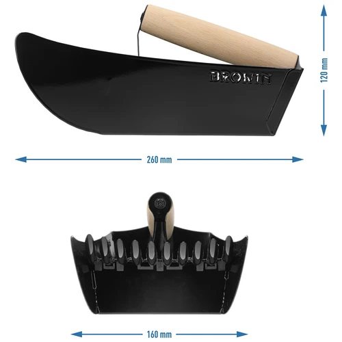 Bærplukker, metal sort - 10