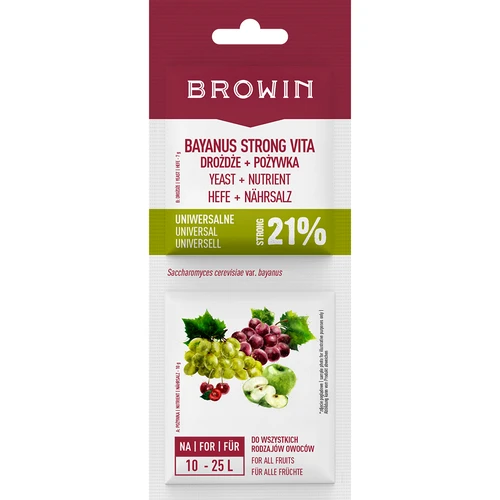 Bayanus-gær + næring - Universel - 21%, 17 g