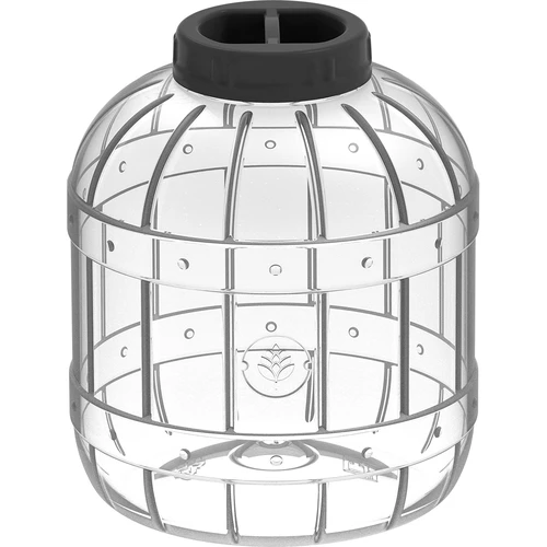 Brudsikker, multifunktionel krukke med sort låg, 8L