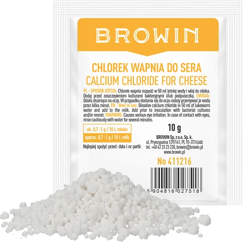 Calciumchlorid til ost, 10 g - 2