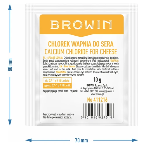 Calciumchlorid til ost, 10 g - 11