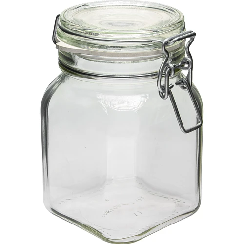 Comfort glas 750 ml firkantet. lufttæt lukket