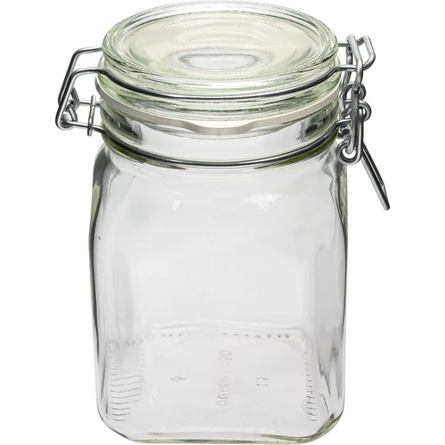 Comfort glas 750 ml firkantet. lufttæt lukket - 2