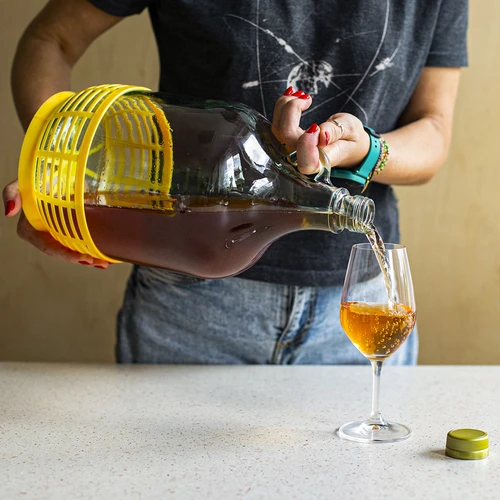 Dameballon 5 L med låg og plastik kurv - 10