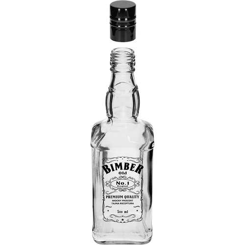 Daniels-flaske 500 ml med skruelåg, tryk "Bimber OLD", 1 stk. - 2