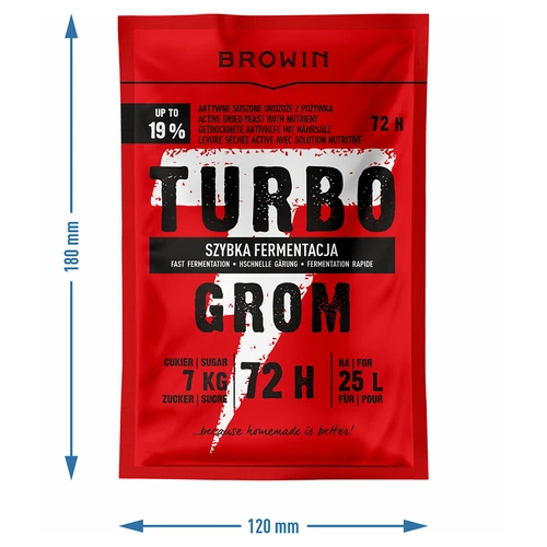 Destillationsgær Turbo Grom 72 h - 4