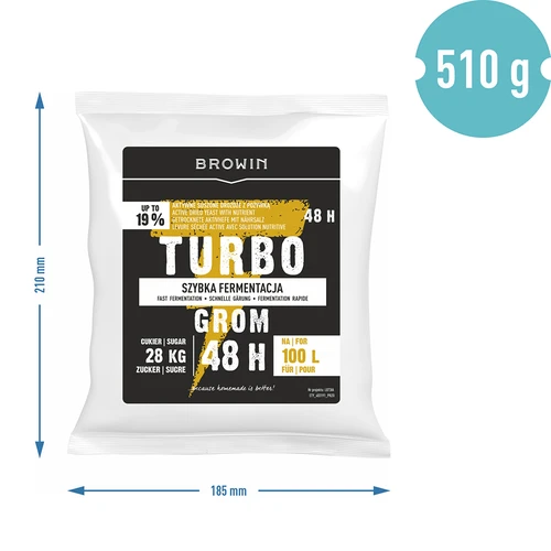 Destillerigær Turbo Grom 48h 100L - 5