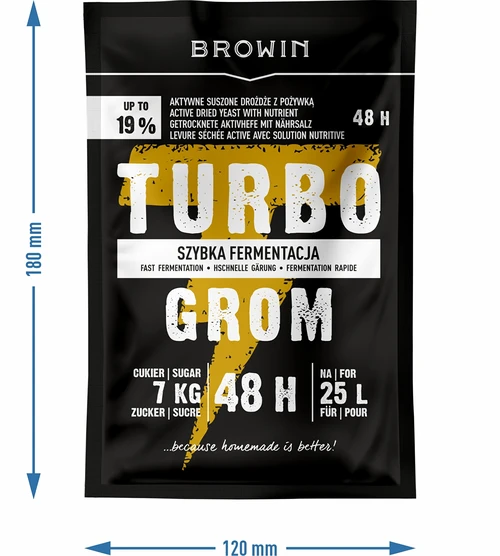 Destillerigær Turbo Grom 48h - 4