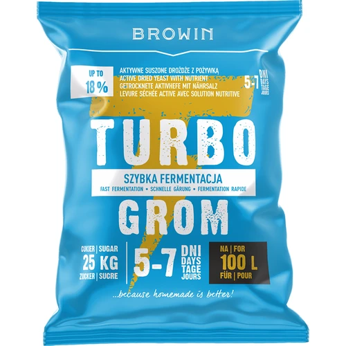 Destillerigær Turbo Grom 5-7 dage 100L
