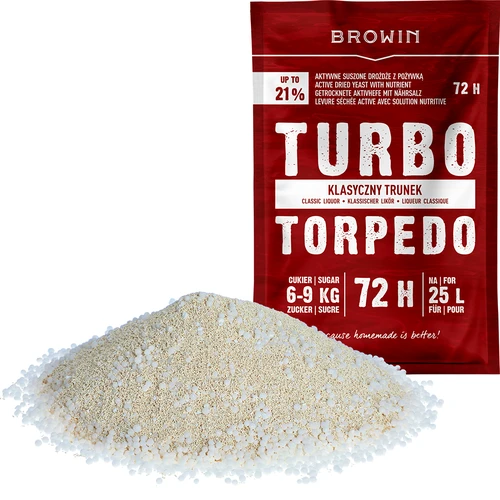 Destillerigær Turbo Torpedo 72h 21% - 120 g - 3