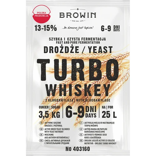 Destillerigær Turbo Whiskey