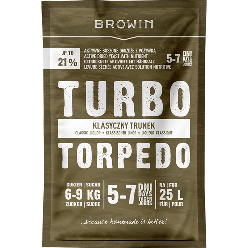 Destilleringsgær Turbo Torpedo 5-7 dage 21% 100g