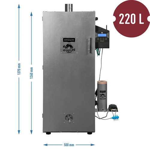 dragON røgeovn i stål 220 L, IQ – med Wi‑Fi-styring - 9