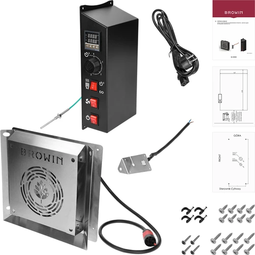 dragON sæt til røgeovn - elektriske moduler med digital controller og røg generator JET 2 LONG - 2