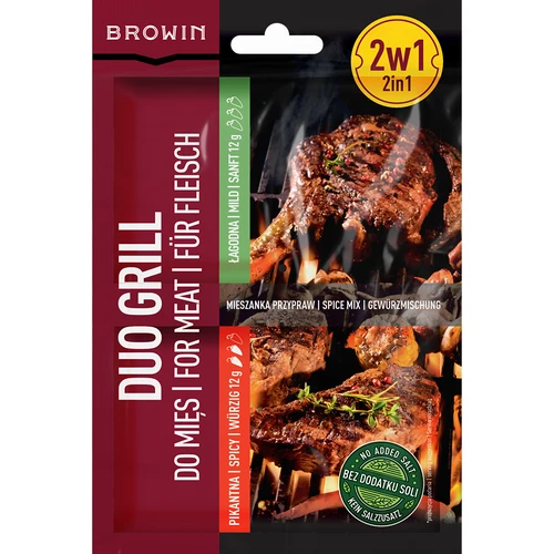 Duo Grill til kød, 2-i-1 krydderiblanding, 2 x 12 g
