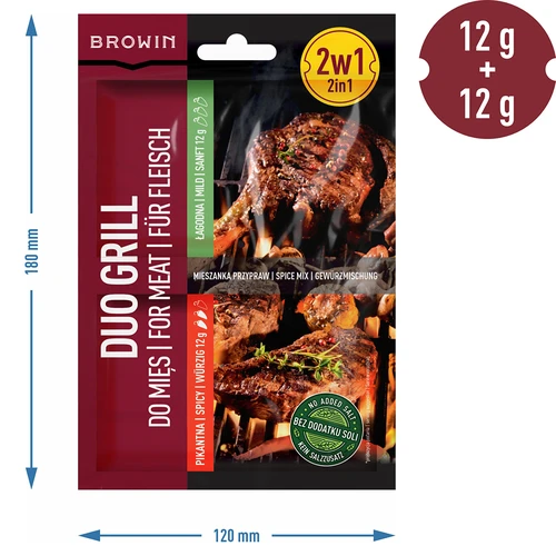 Duo Grill til kød, 2-i-1 krydderiblanding, 2 x 12 g - 4