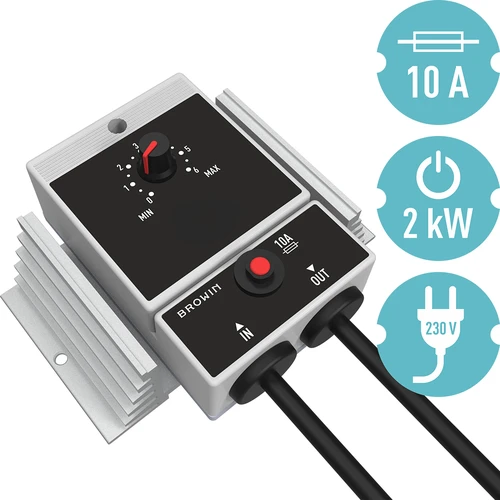Effektregulator til varmelegeme, op til 2 kW - 3