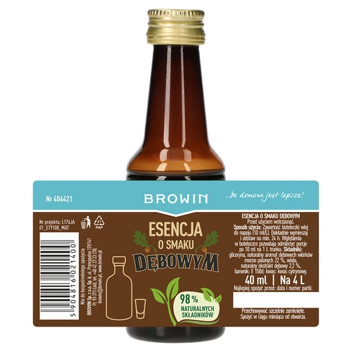 Egesmags-essens med naturlig aroma og ekstrakt – 40 ml til 4 L - 6