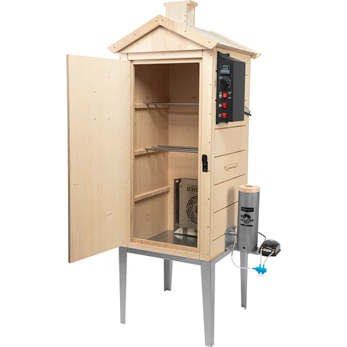 Elektrisk røgeovn dragON PLYWOOD NATURE 100E med varmemodul og digital styring - 3