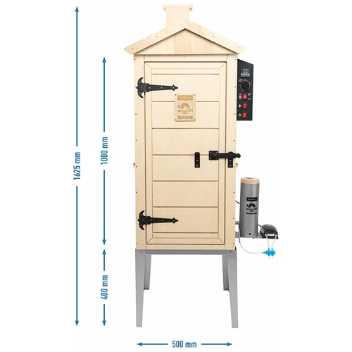 Elektrisk røgeovn dragON PLYWOOD NATURE 100E med varmemodul og digital styring - 14