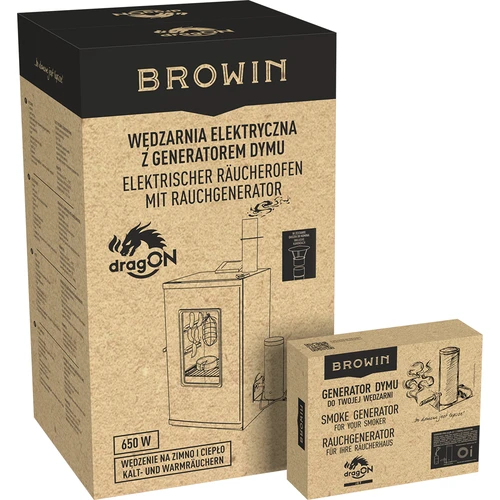 Elektrisk røgovn – dragON med røggenerator, digital, 65 L - 35